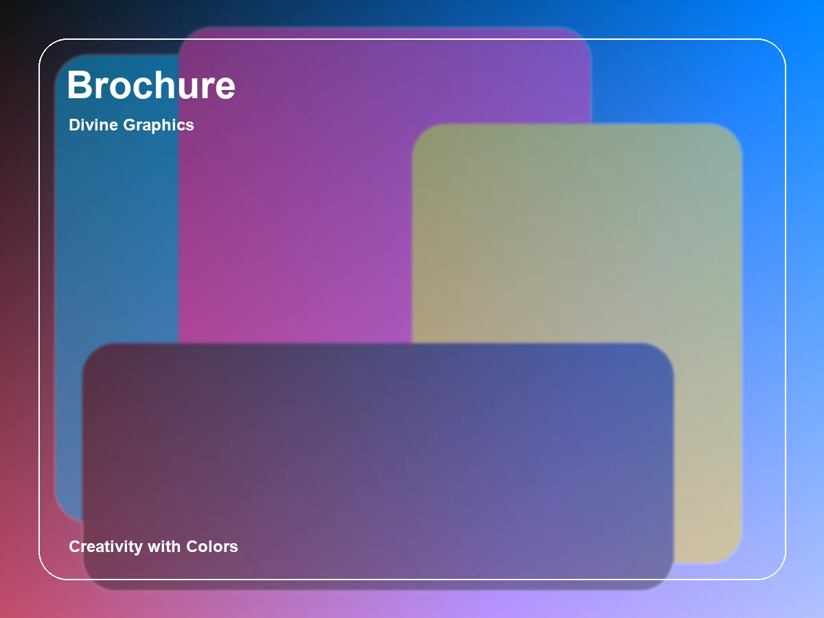Brochure layout mockup